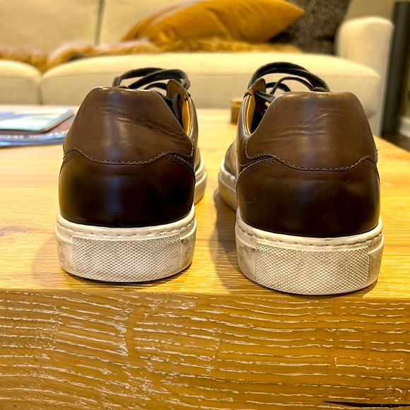 Size 8.5 upscale sneaker, brown w/ dark hombre coloring on toe and heel of shoe - Picture 4 of 6